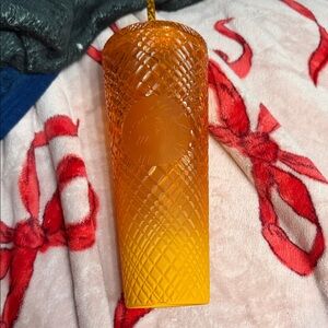 Starbucks Summer 2022 Orange / Mango Ombre Jeweled 24 oz Tumbler (Cold Cup)